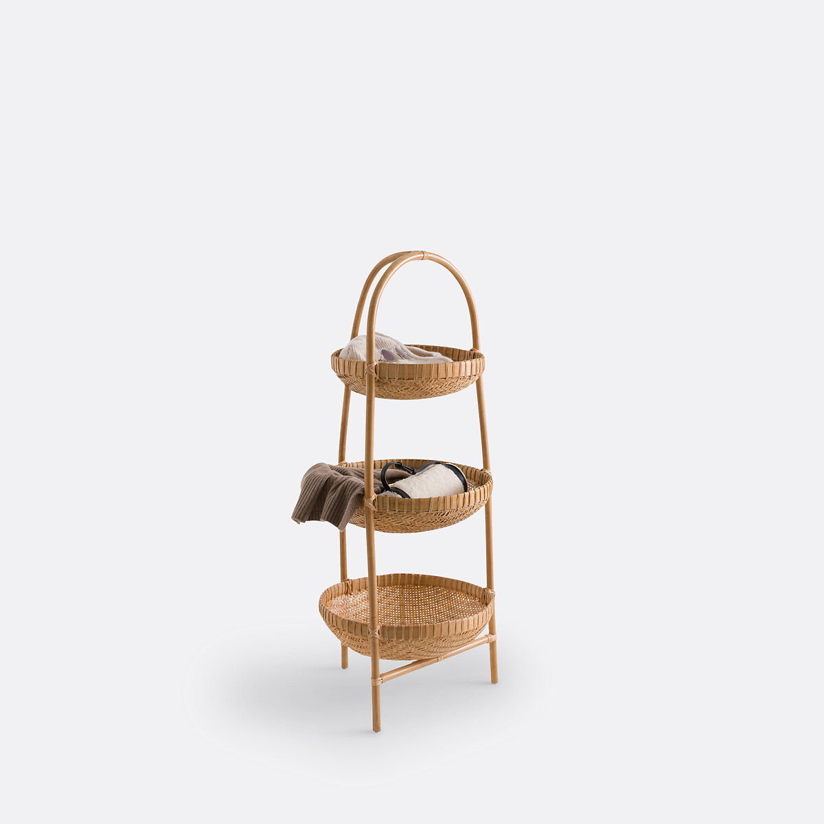 LA REDOUTE INTERIEURS<br>Etagère com 3 cestos em rattan e bambu, Jyska
