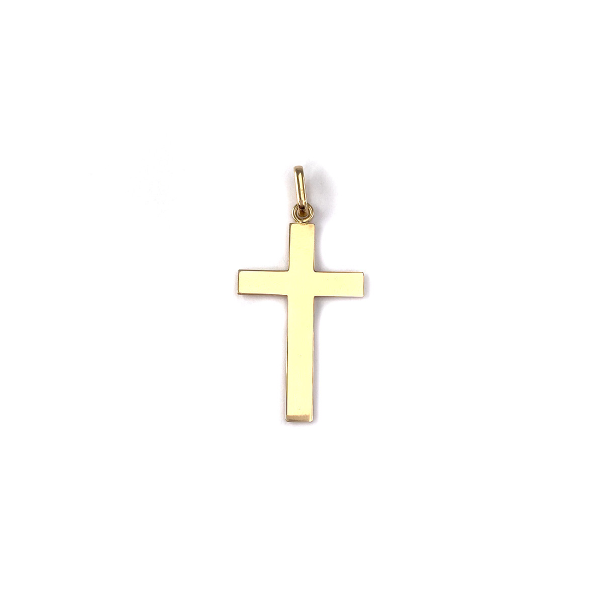 Pendentif croix d'occasion or 750 jaune