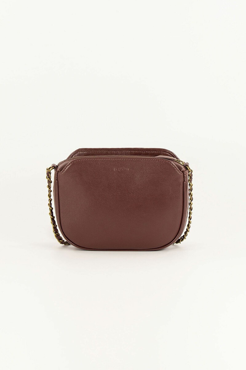 SESSUN<br>Bolsa de ombro em couro trançado com corrente, DIVINE BRIDED