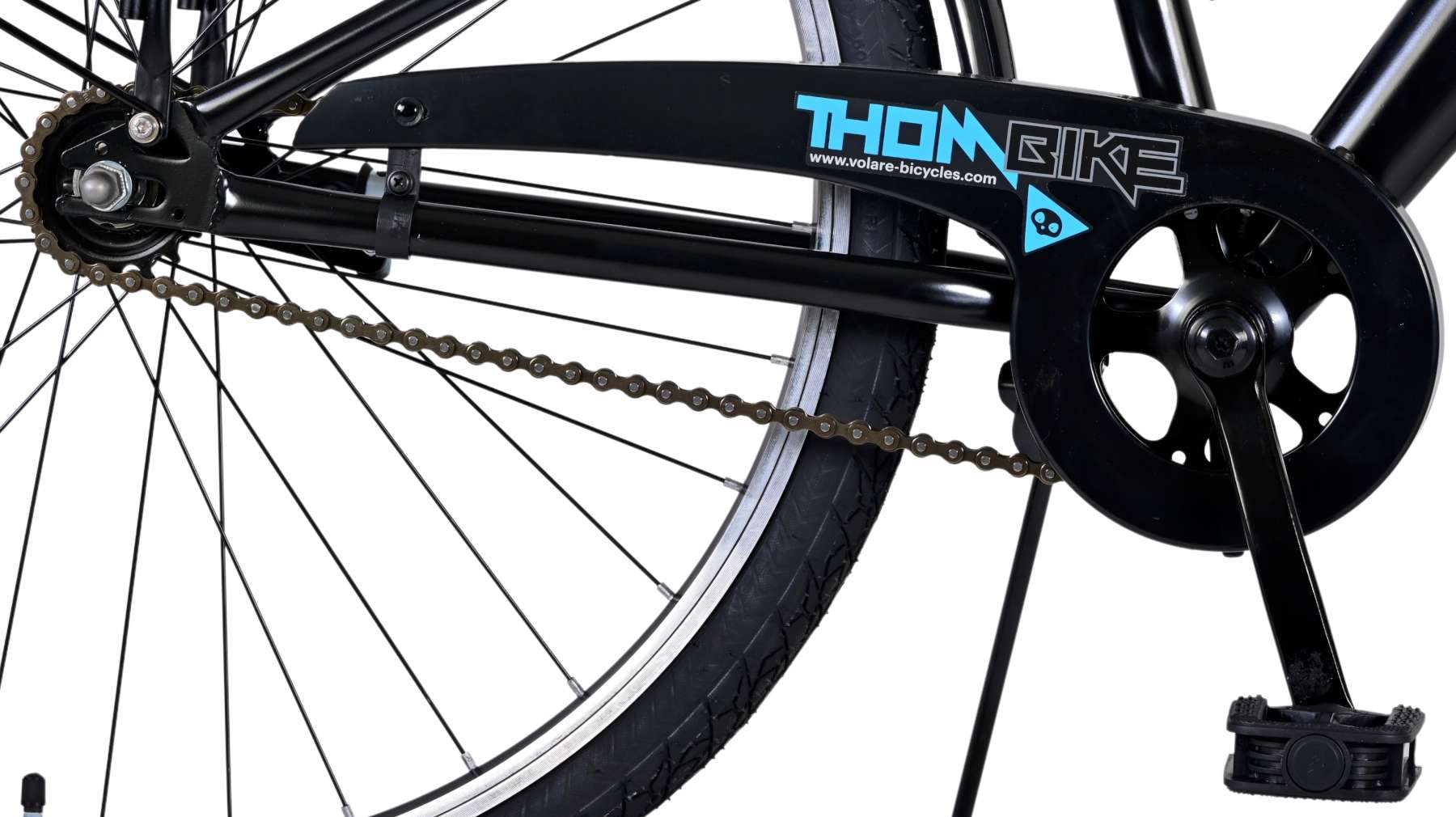 Kinderfahrrad Thombike für Jungen 26 Zoll Kinderrad in Schwarz Blau