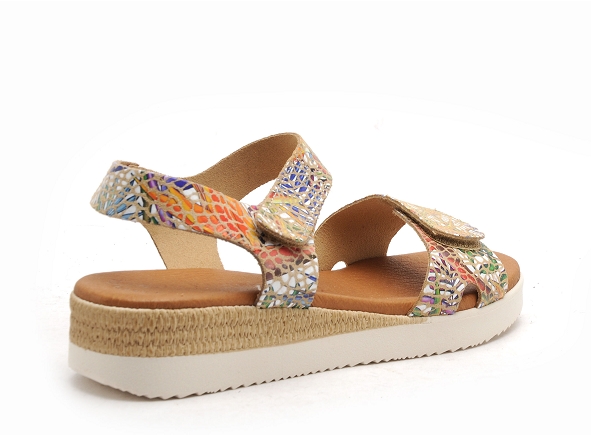 Eva frutos nu pieds plats femme 4265 multicolore