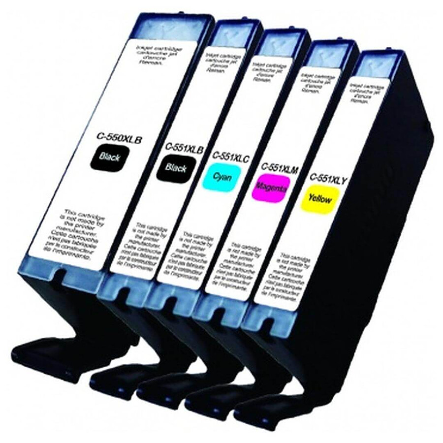 Pack de 5 cartouches C-551XL - Multipack x5