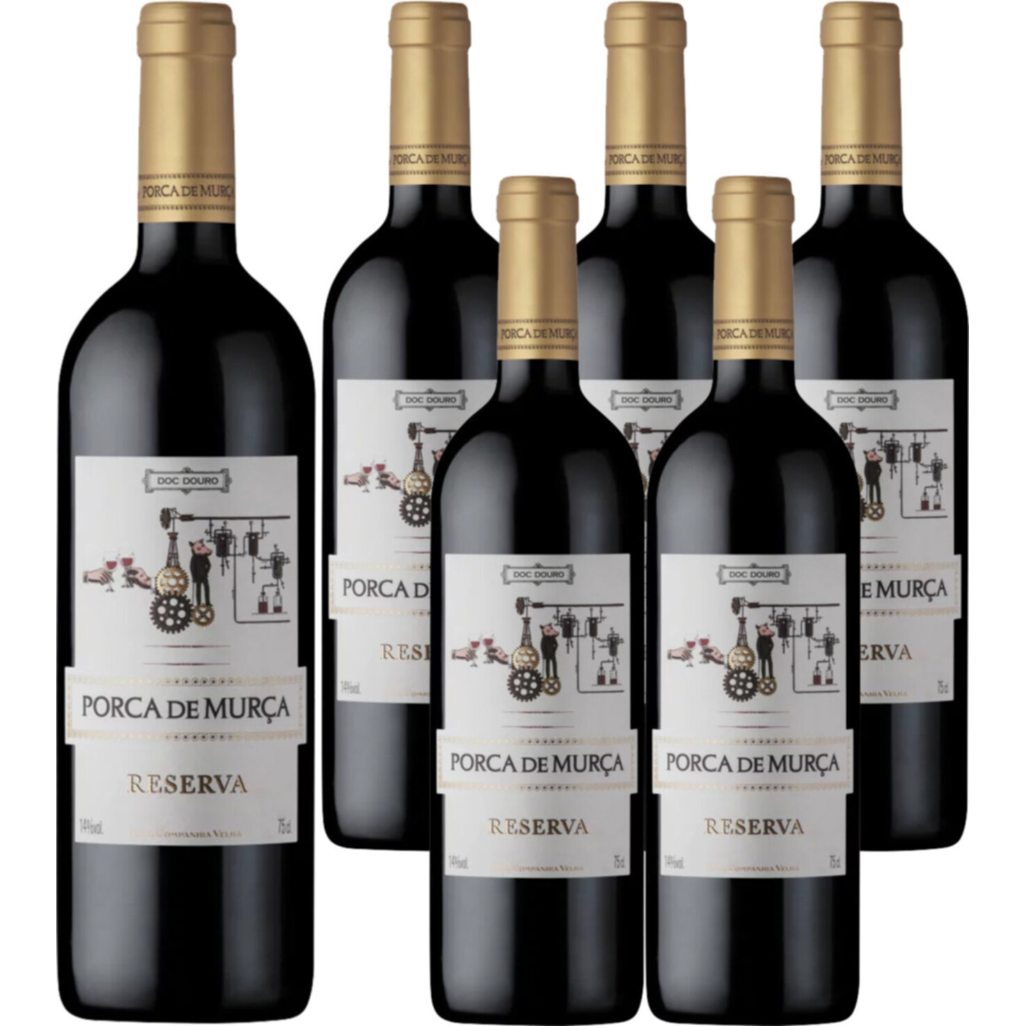 Douro DOC Porca de Murça Reserva Real Companhia Velha 6x 75cl -6x 75cl