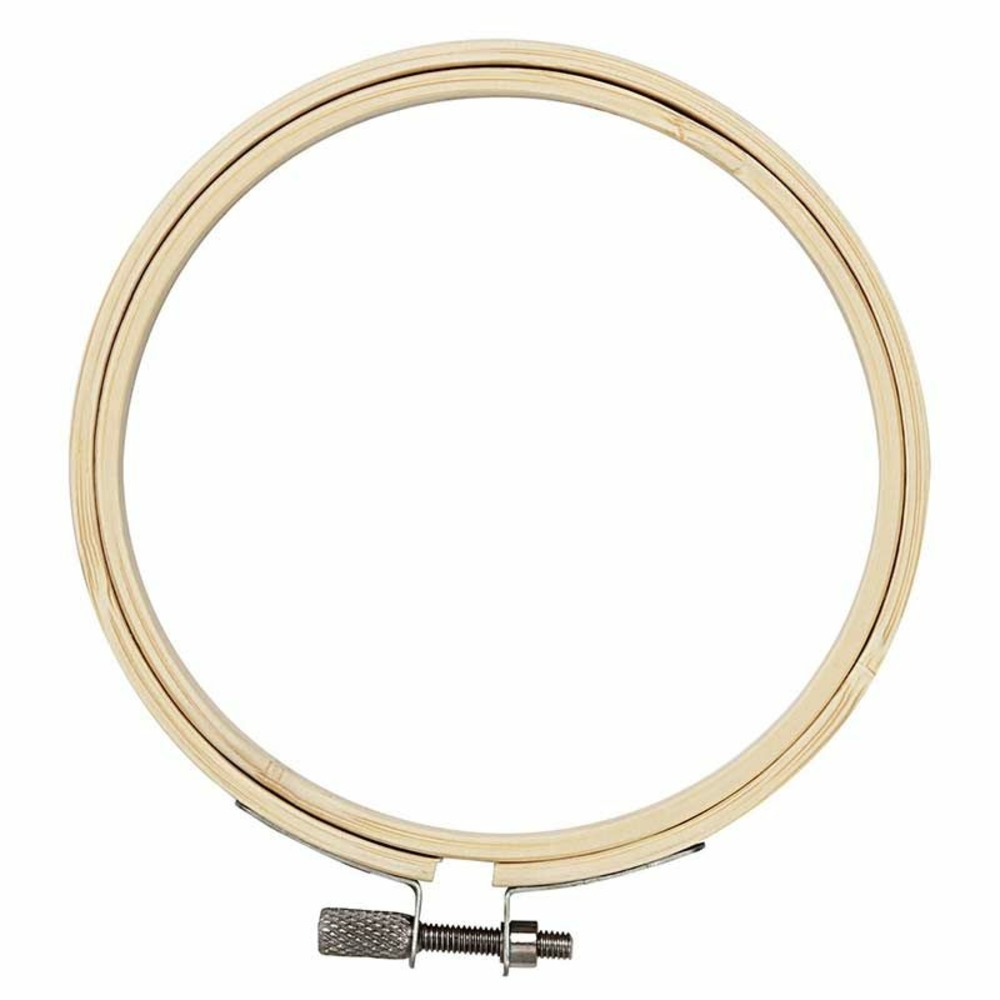 Cadre de broderie en bois ø 10 cm