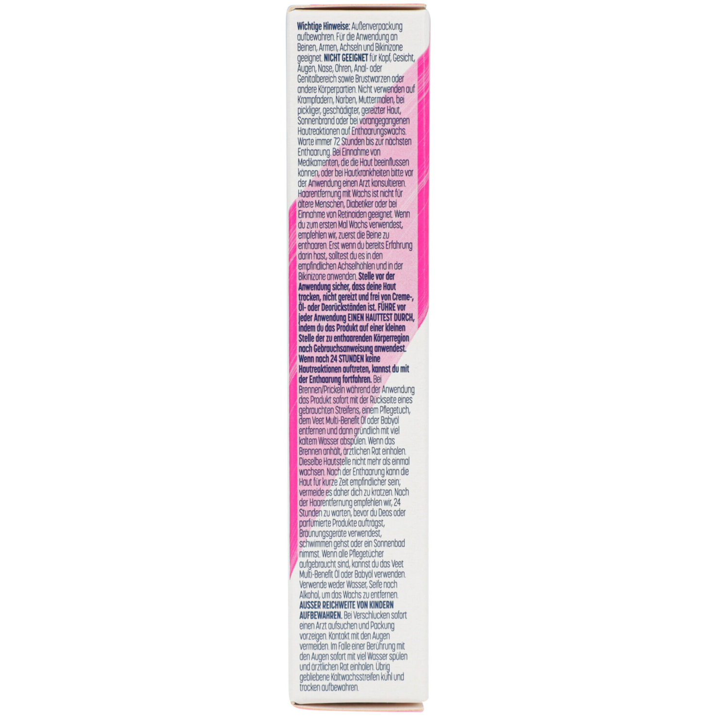 Veet Pure Kaltwachsstreifen Bikinizone & Achseln, 16 Stück