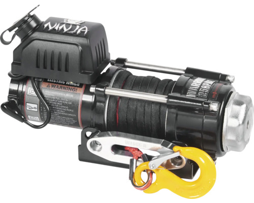 Warrior NINJA 2500LB A / 1,1 t 12 V elektrische lier met synthetisch touw