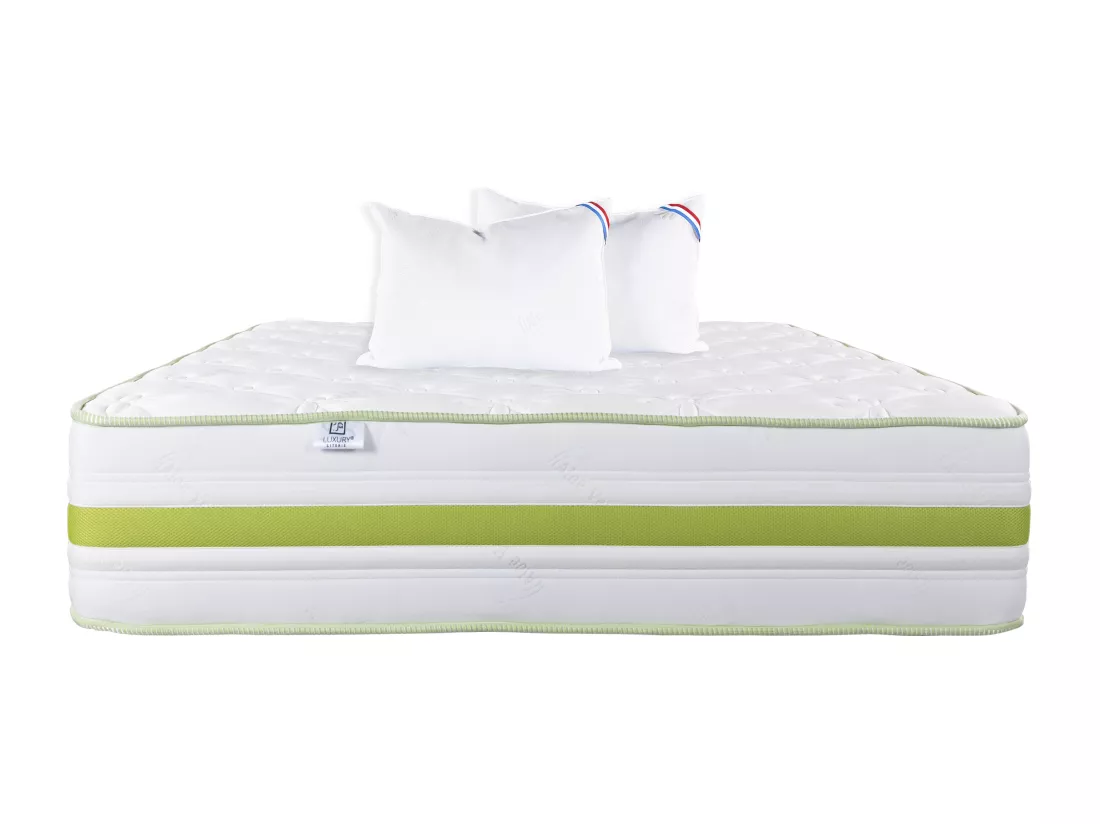 Matelas 160x200 cm, Rêverie, 30 cm, mémoire de forme, ferme + 2 oreillers