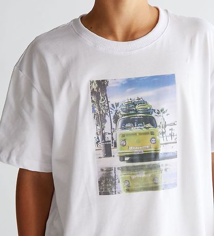 Grønt T-shirt - Kapow - Hvid m. Print