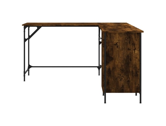 VIDAXL - Bureau chêne fumé 141x141x75 cm bois d'ingénierie