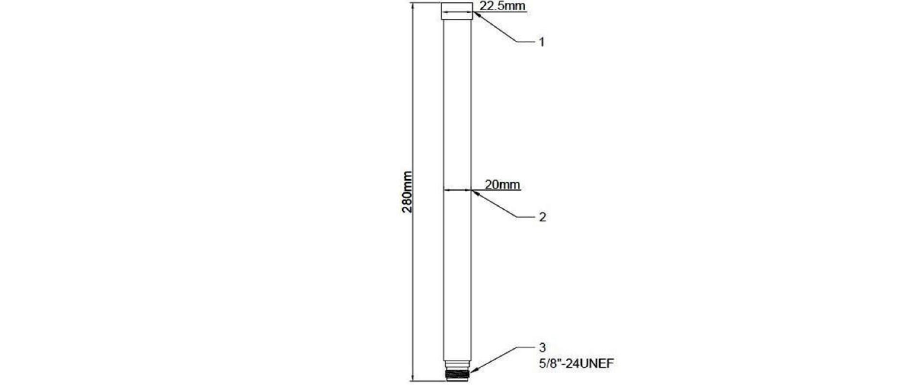 WLAN-Antenne Dualband N-Type 8 dBi RundstrahlDelock WLAN 802.11 ac/a/h/b/g/n Antenne N Buchse 6 - 8 dBi 28 cm omnidirektional starr outdoor weiss