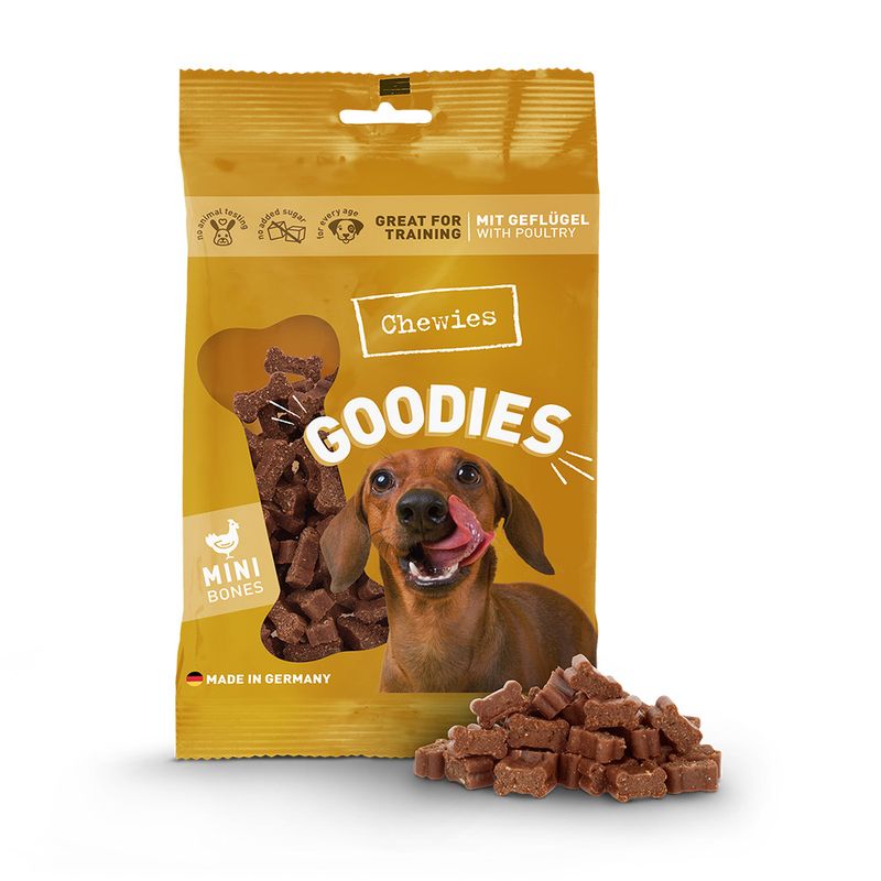 Osselets à mâcher Chewies Goodies Mini, volaille