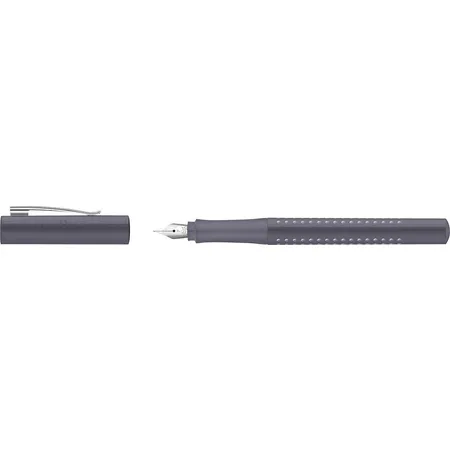 Faber-Castell - Füller Grip 2010, Federstärke F, dapple gray