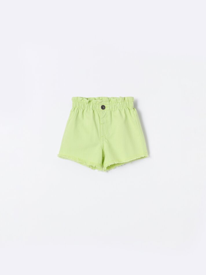 Shorts jeans estilo paperbag - Lima