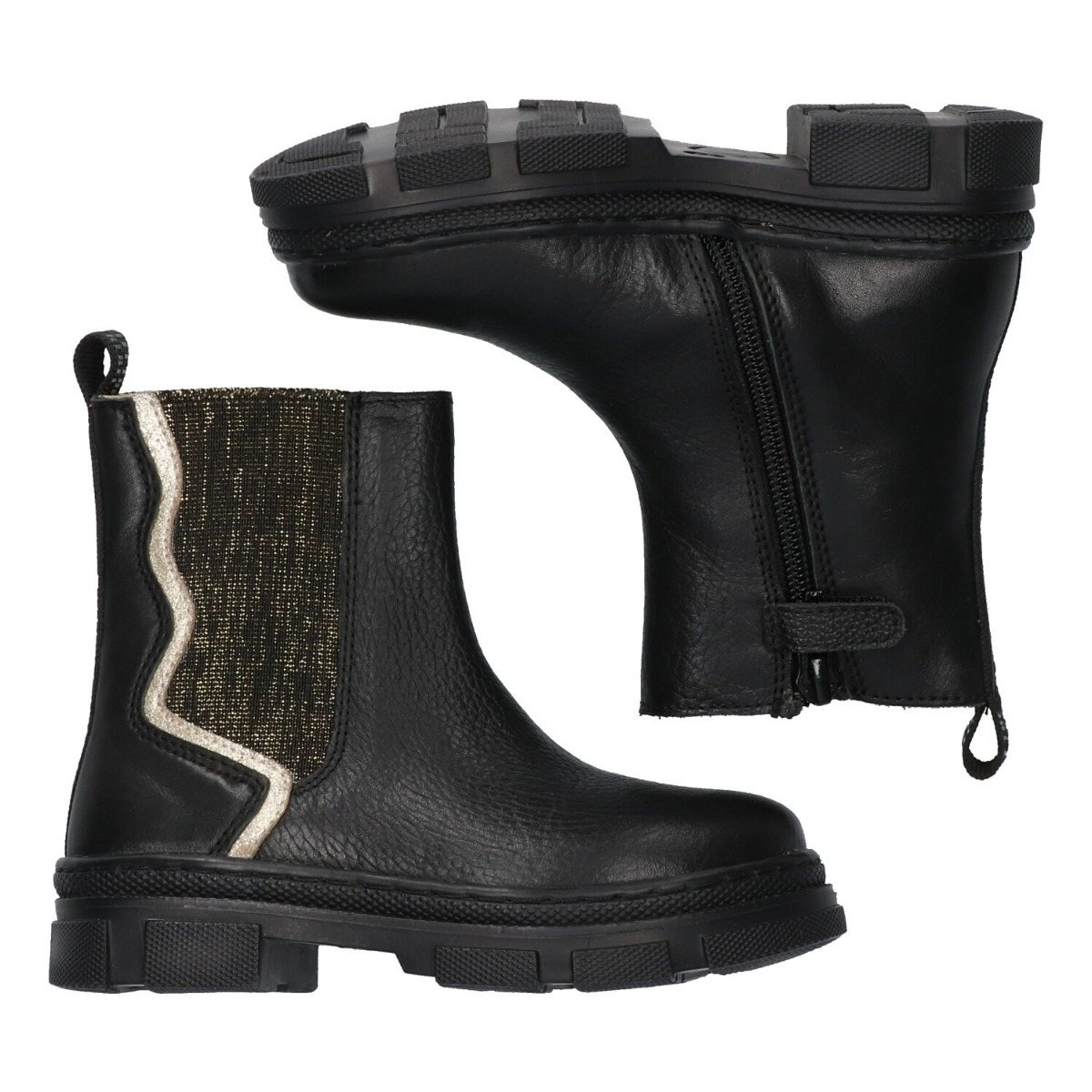 Gia Grip - Chelsea Boots Braqeez Zwart
