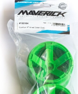 Quantum Xt Wheel - Green/2Pcs - Mv150164 - Maverick Rc