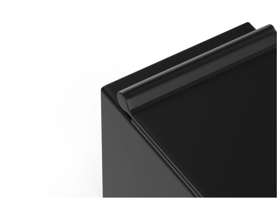 Pack WC suspendu noir mat avec bâti-support décoratif - CLEMONA