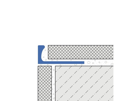 Dural Durosol 6 mm hoekafsluitprofiel, lengte 250 cm, gepoedercoat aluminium, matzwart