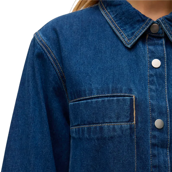 Vero Moda Migga 3/4 Denim Overhemdjurk Dames