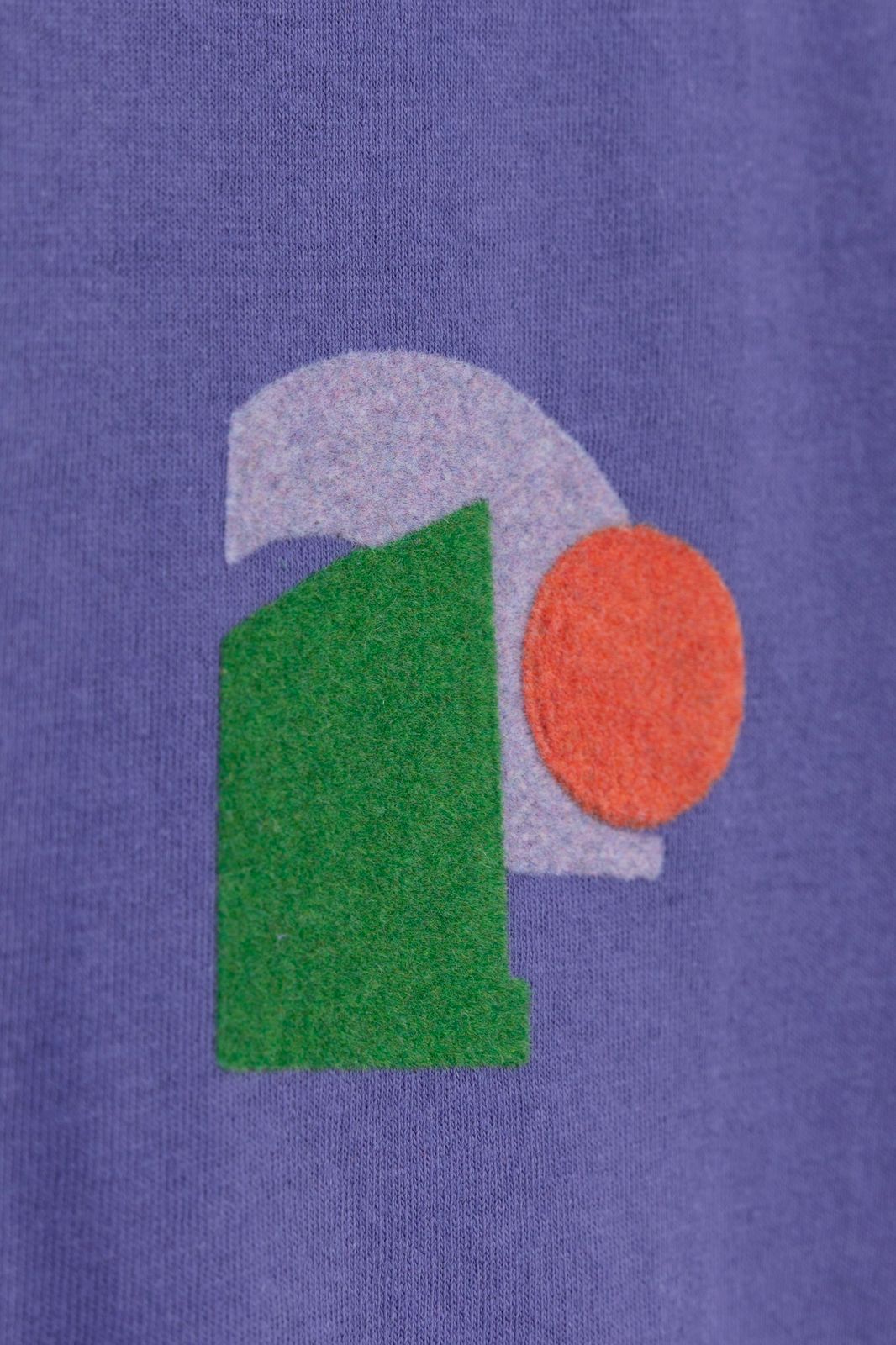 Paars T-shirt met artwork
