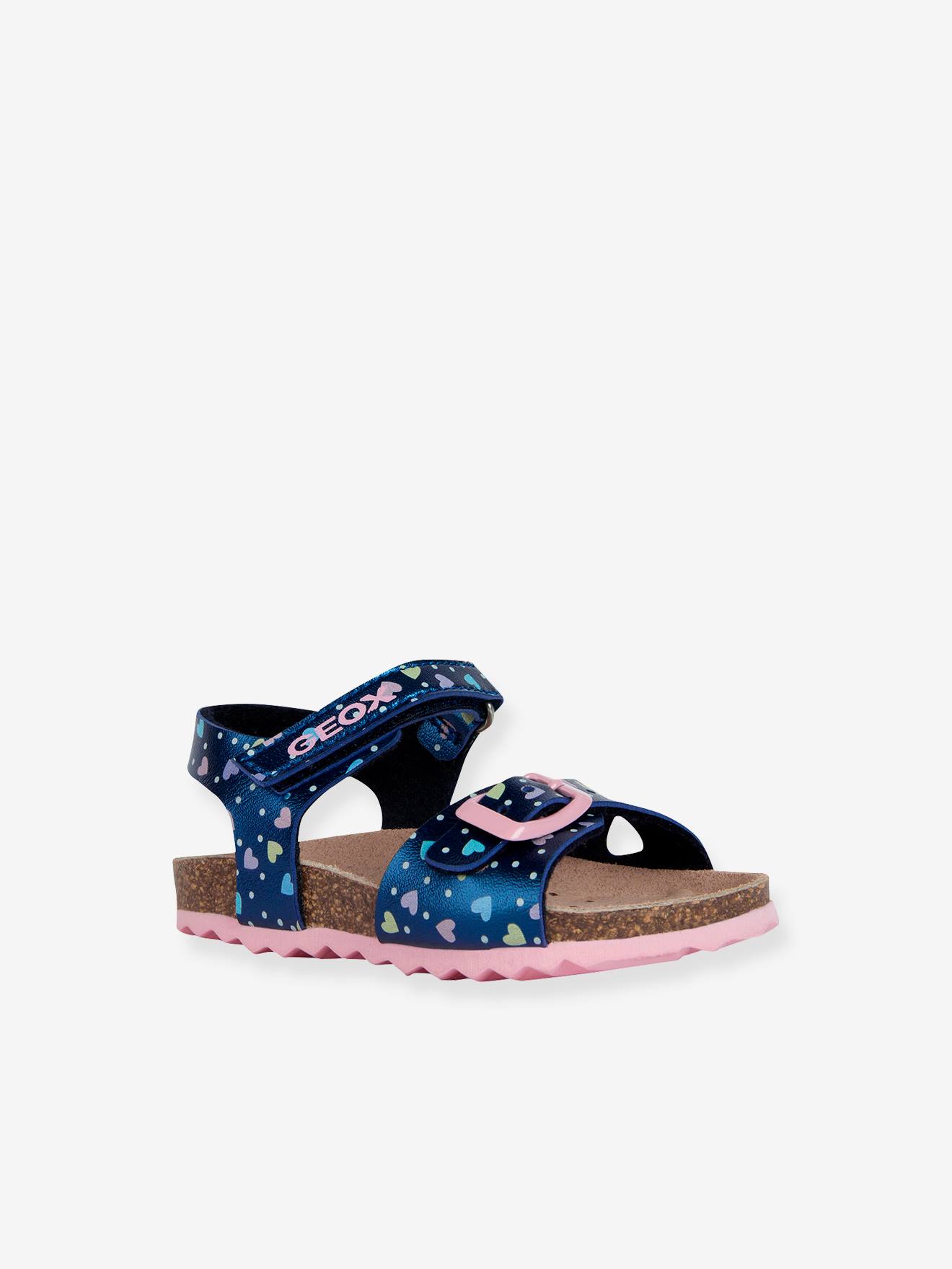 Sandálias Geox® Chalki Girl para bebê, azul marinho