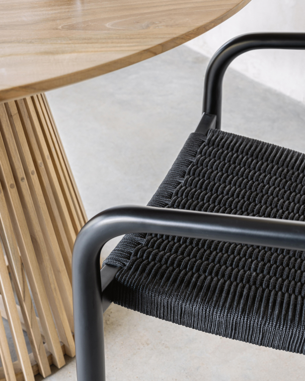 Kave Home Jeanette tafel eettafel 120 zwart