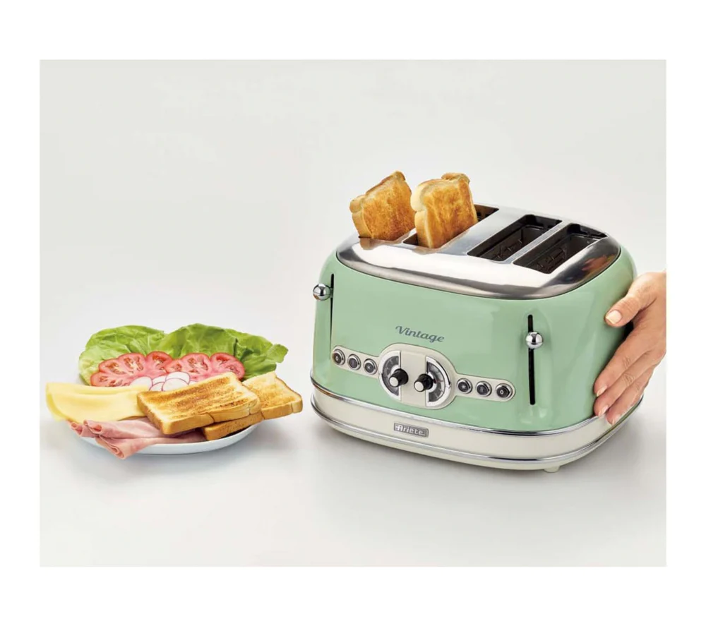 Grille pain 4 fentes Vintage Verde 1630 W Ariete