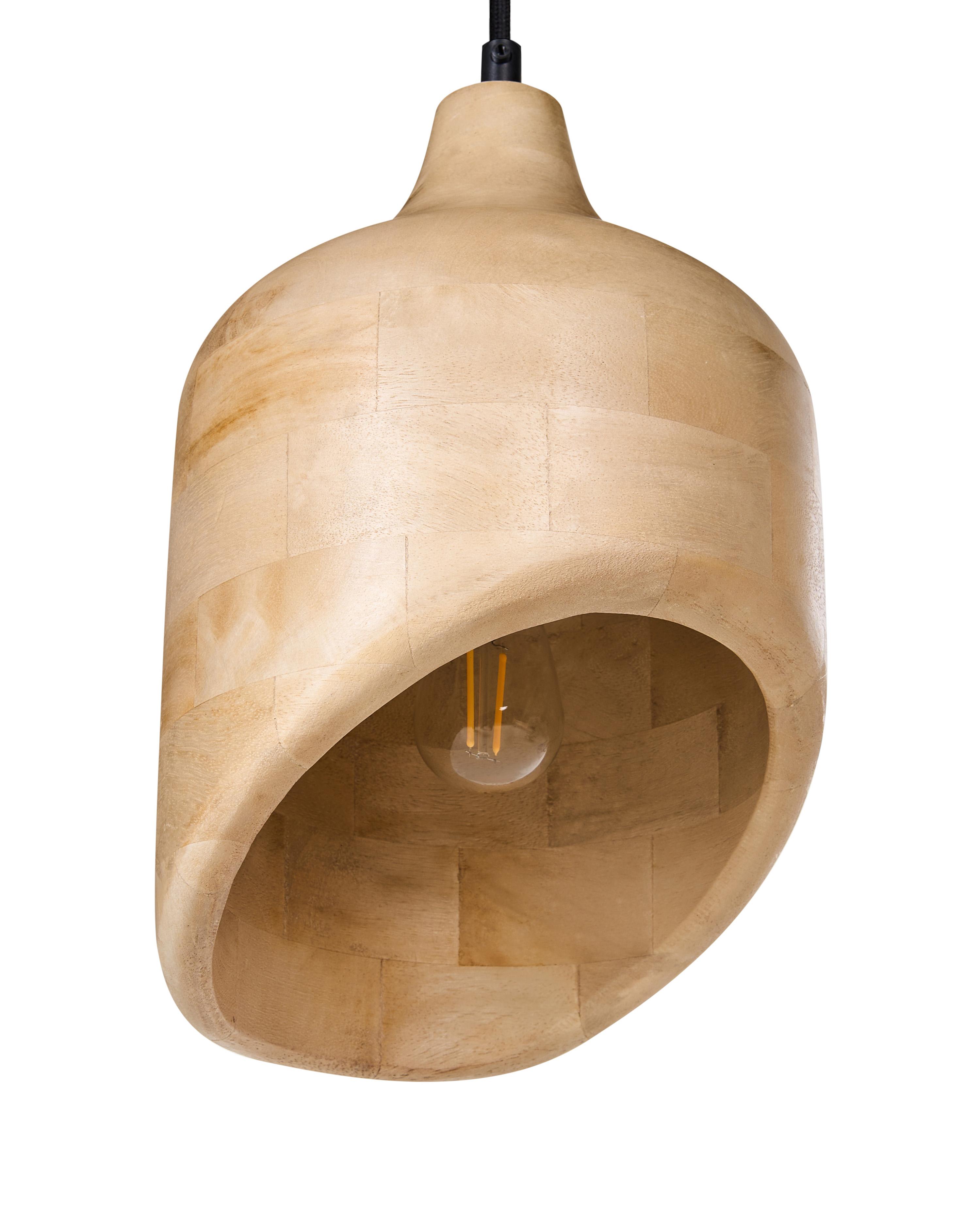 Hanglamp GANDAKI Mangohout Lichtbruin