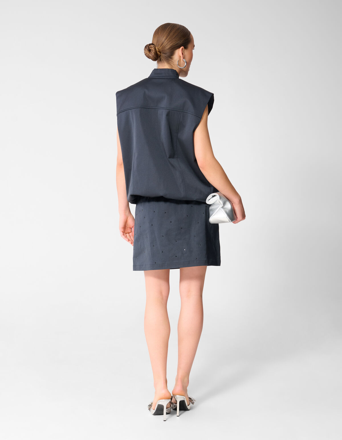 Sleeveless Bomberjack Donkerblauw