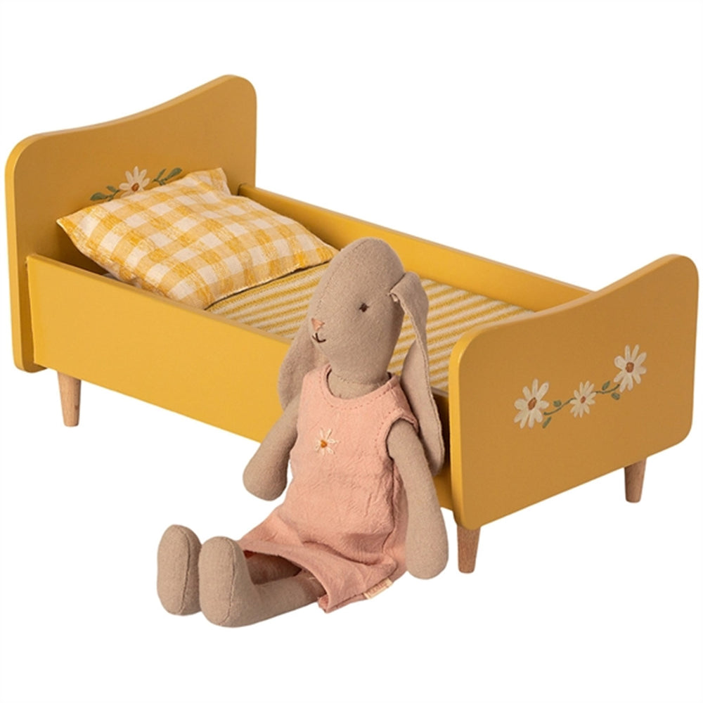 Træ Seng Mini Yellow - Maileg → Luksusbaby.dk