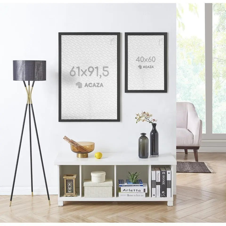 Fotolijst Poster Formaat 61x91,5 cm - MDF Hout - Zwart