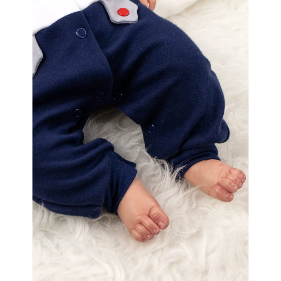 Baby Sweets Strampler Lieblingsstücke blau weiß navy