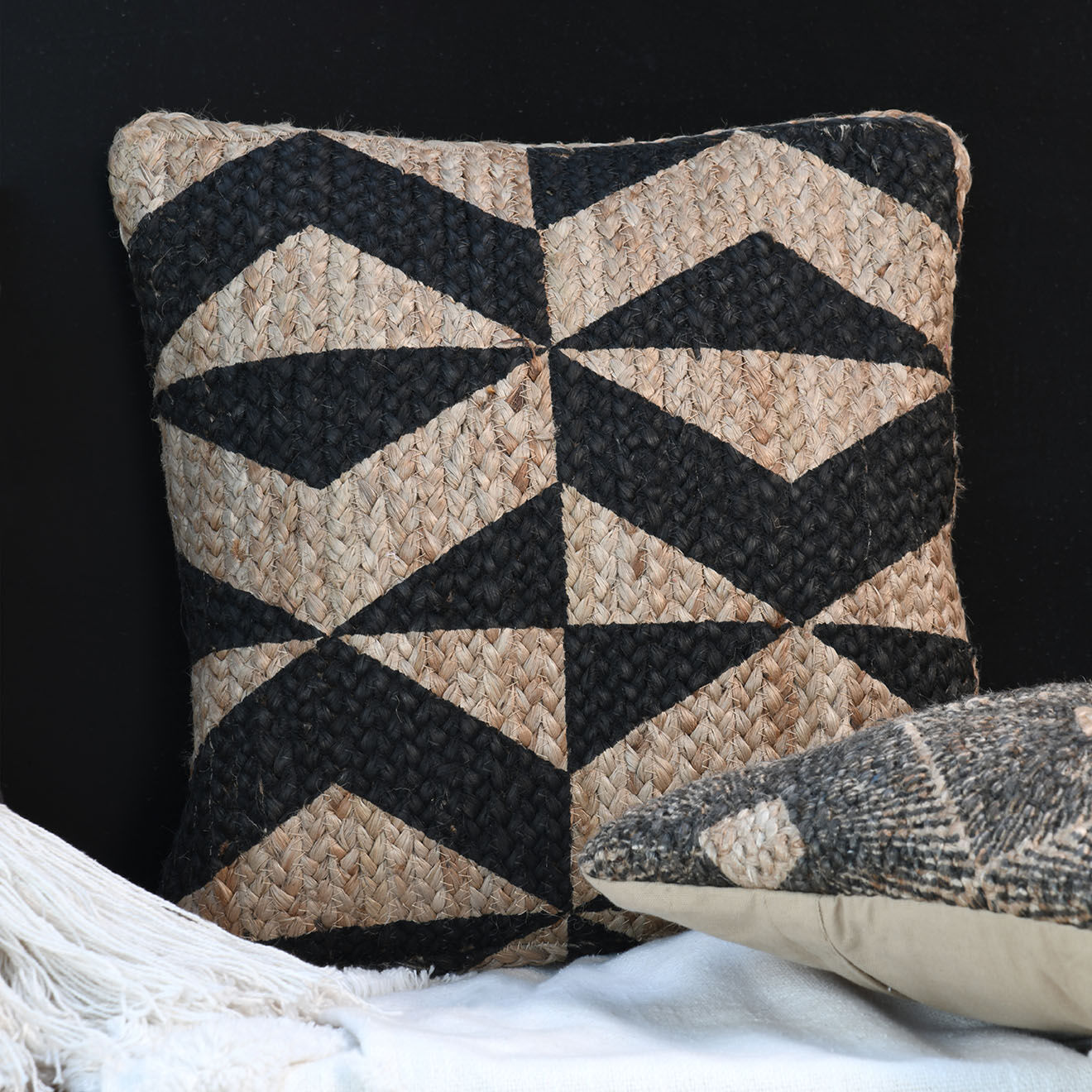 Stof Coussin Rango noir - 40x40 cm