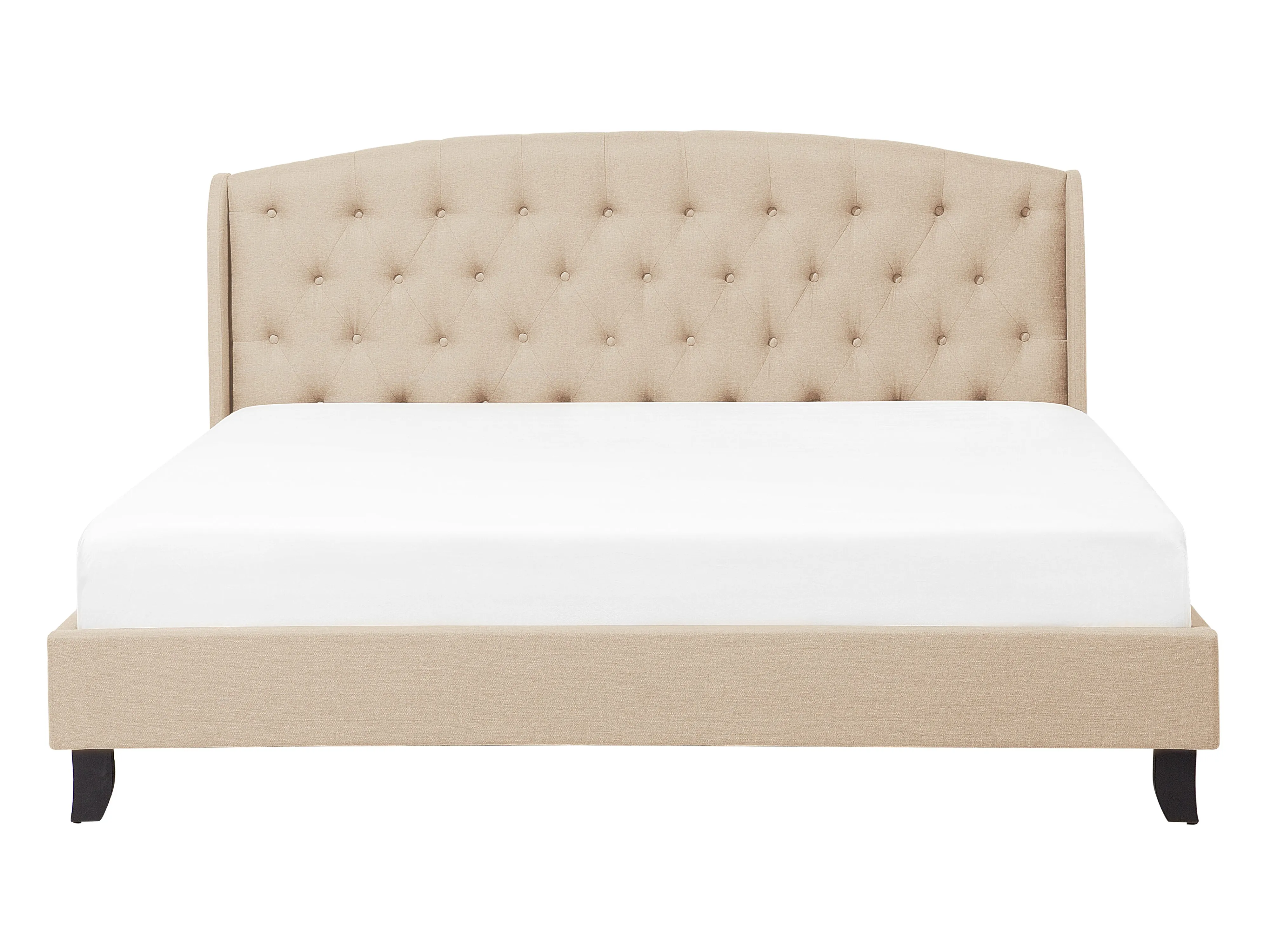 Bed Stof BORDEAUX 140 x 200 cm Beige