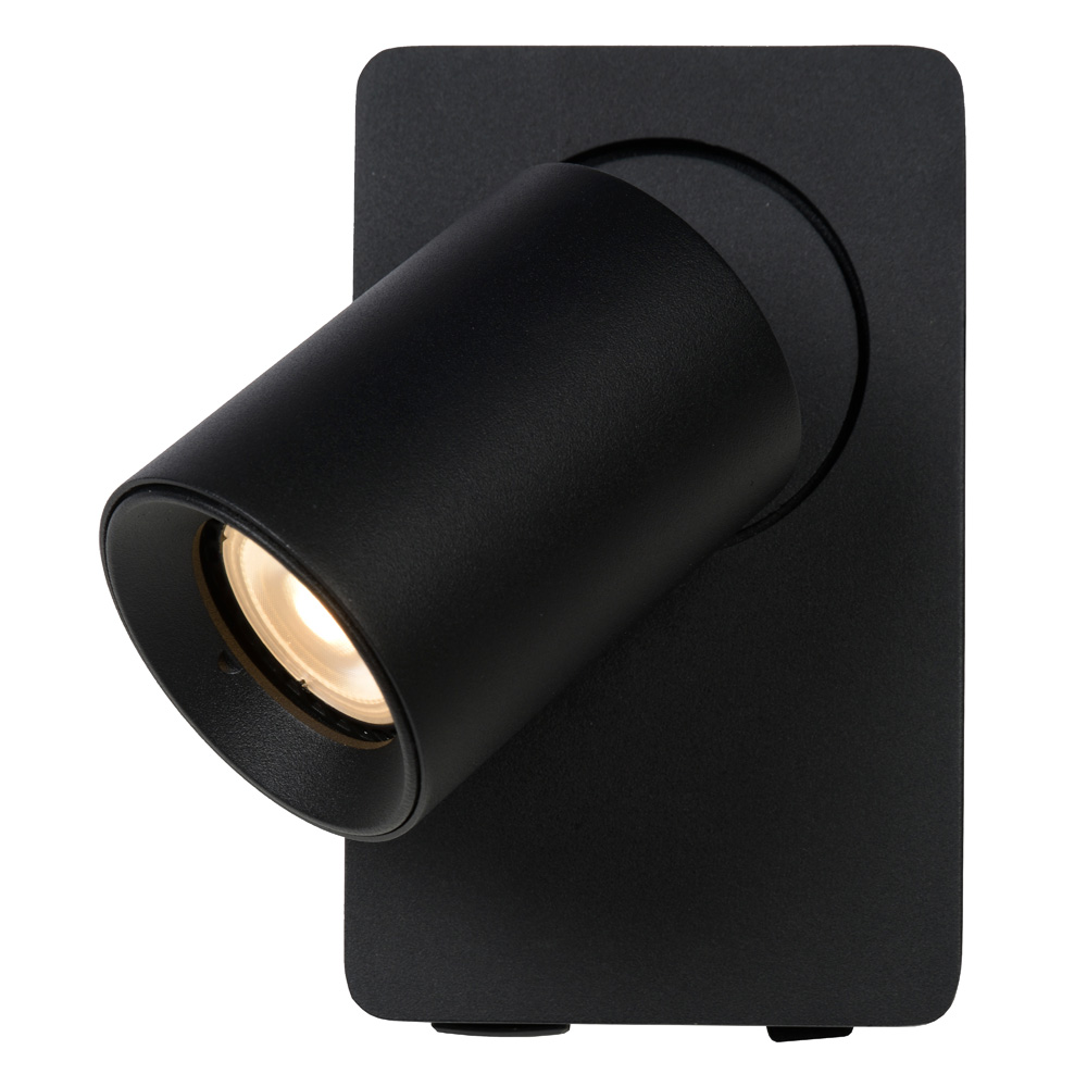 Lucide Nigel wandlamp 1x 5W zwart