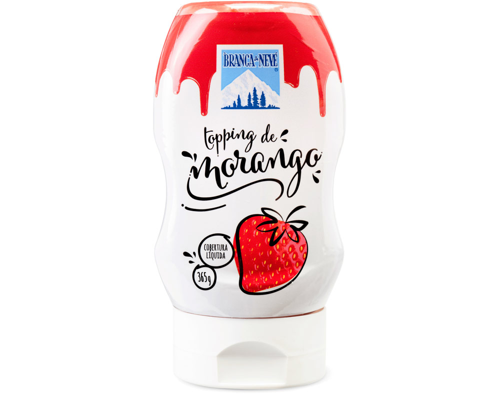 TOPPING BRANCA DE NEVE DE MORANGO 365G