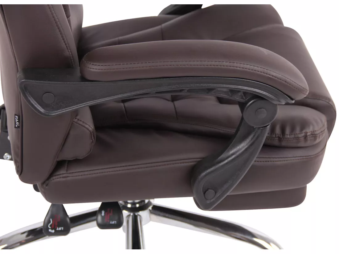 Chaise de bureau - Similicuir - Marron - Oxygen