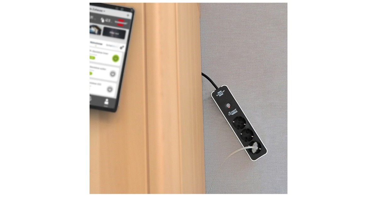 BrennenstuhlConnect Ecolor Smart Stekkderdoos 3-voudig stekkerdoos  (Wit/zwart)