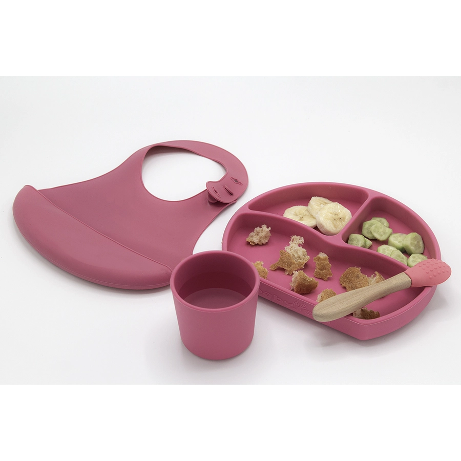 babyJem Esslernset Silikon, pink