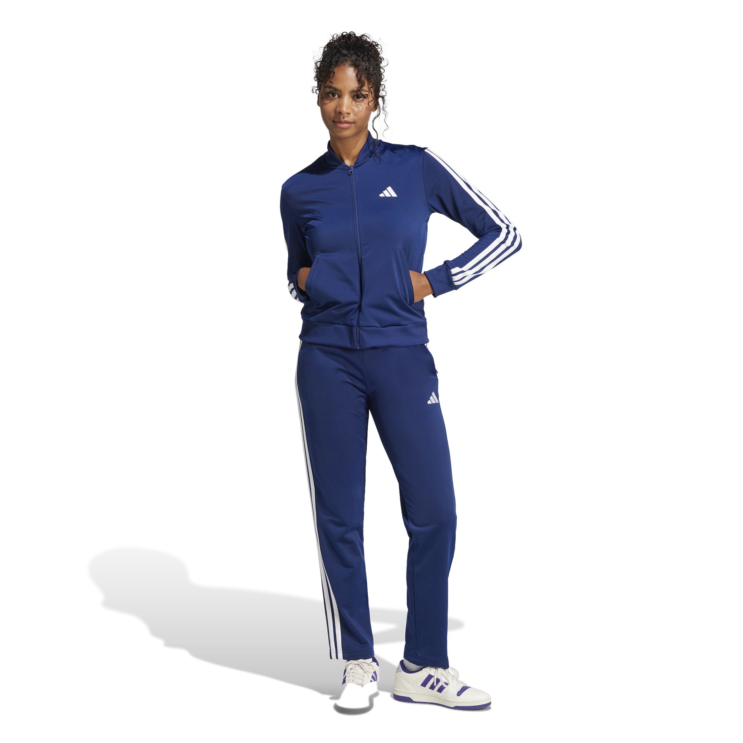adidas 3 Stripes Survêtement Femmes - Bleu Foncé