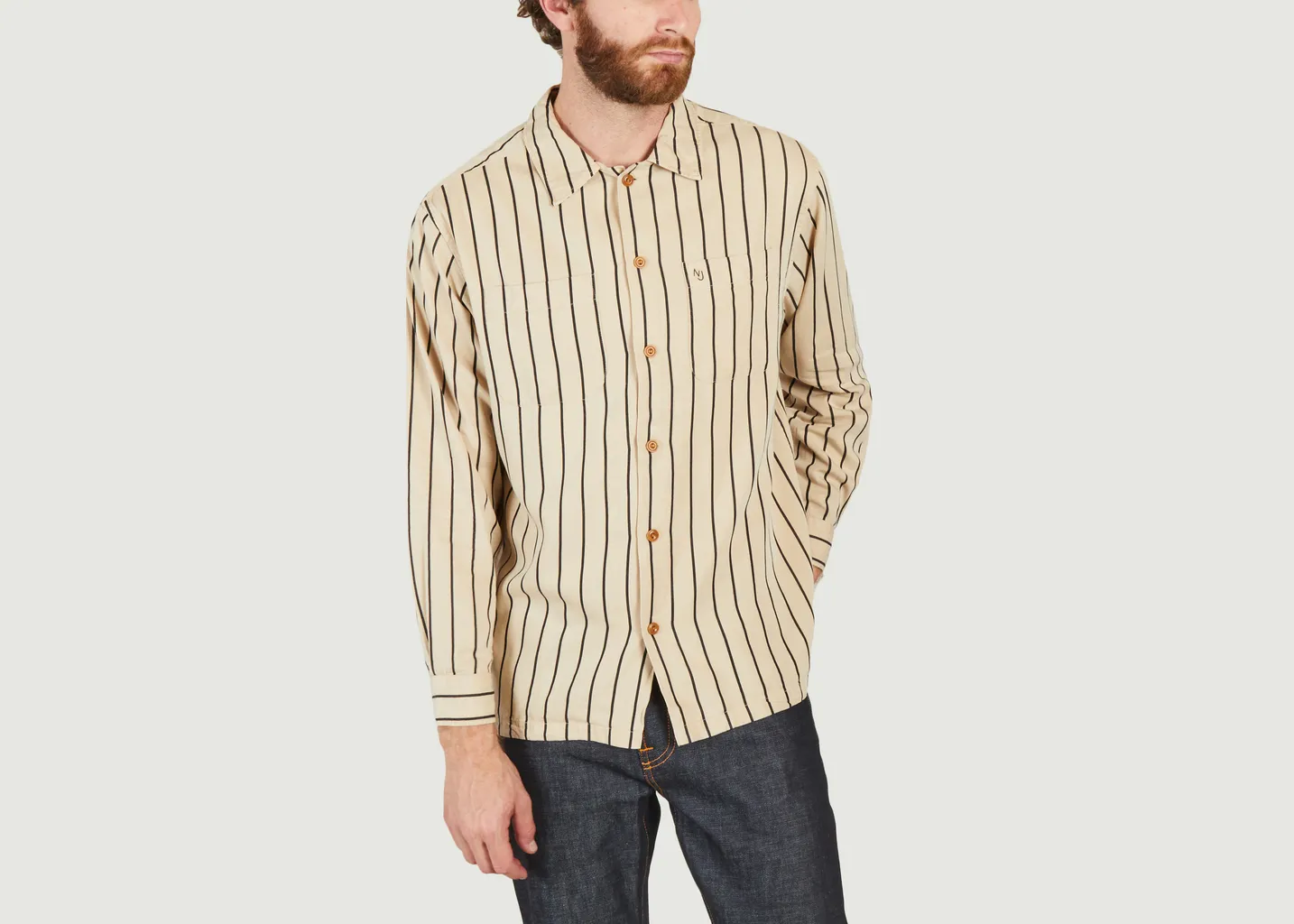 Chemise à rayures Vincent Nudie Jeans