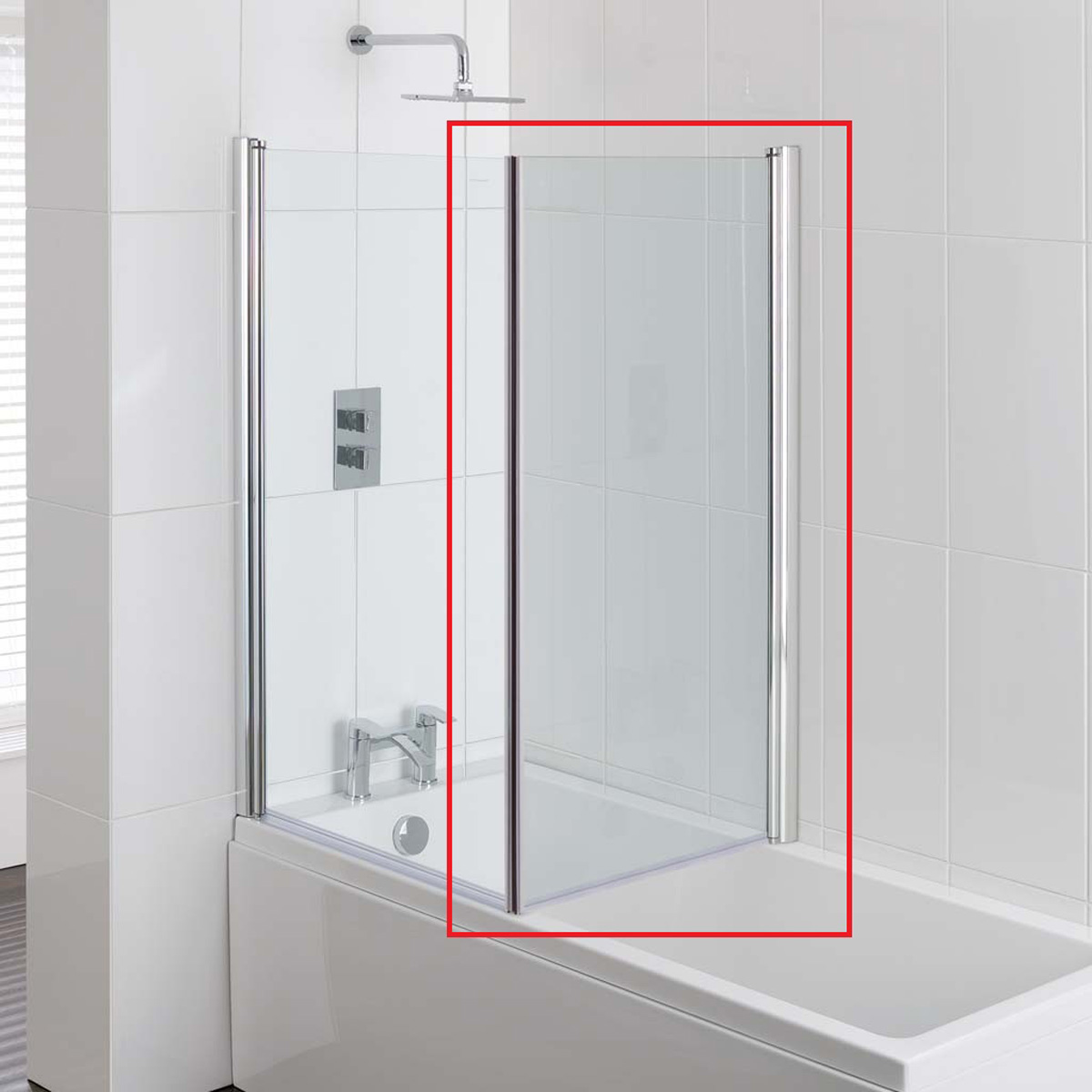 Eastbrook Type 1 badwand zijwand 90x140cm chroom