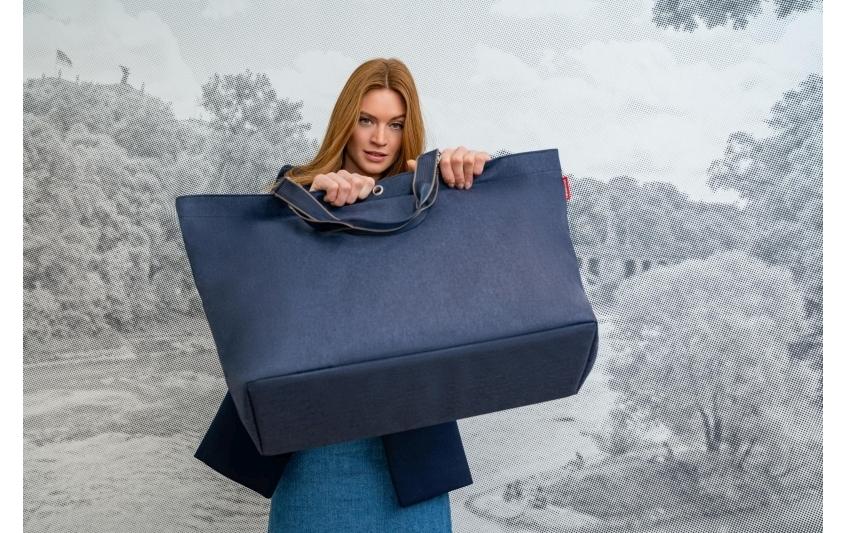 Tasche Classic Shopper XL Herringbone Dark BlueSchultertasche für jeden Tag