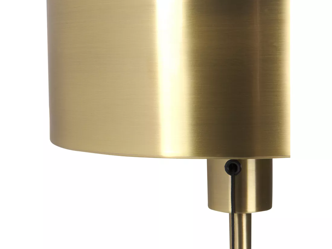 Lampe à poser ARIPO avec port USB Métal Doré