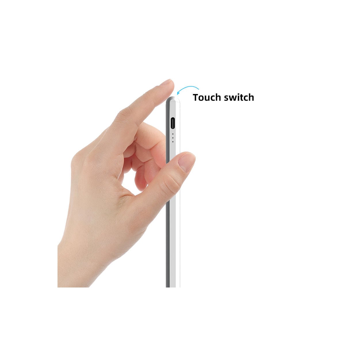 Styluspenn USB-C med 2 ekstra spisser Hvit