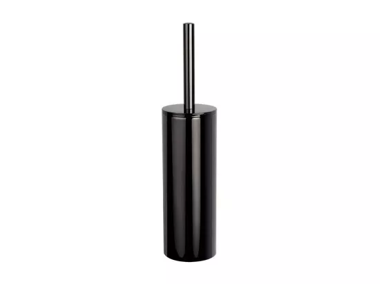 Brosse Wc avec support Inox NYO Noir Titan Spirella