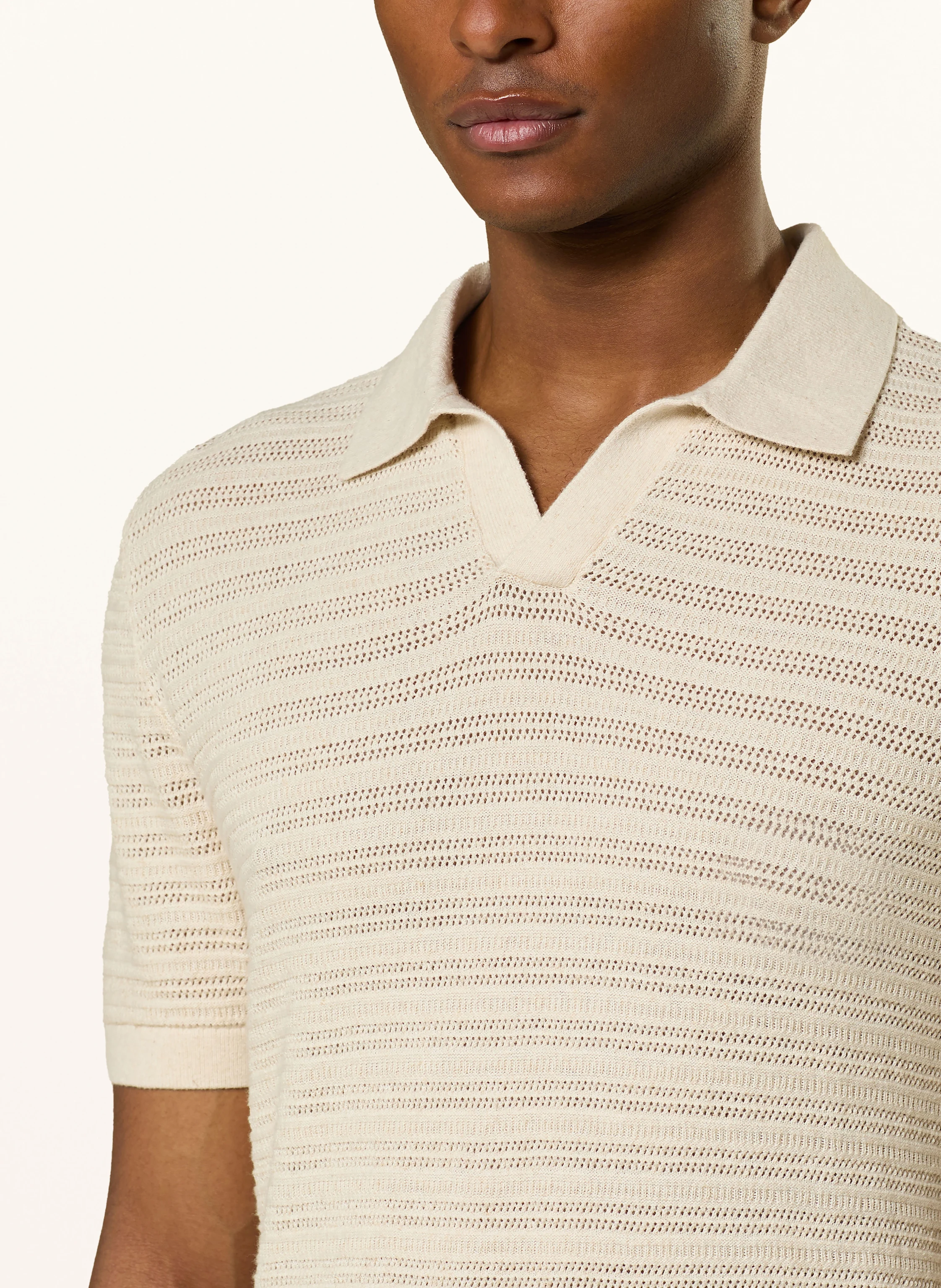 PROFUOMO Strick-Poloshirt Regular Fit