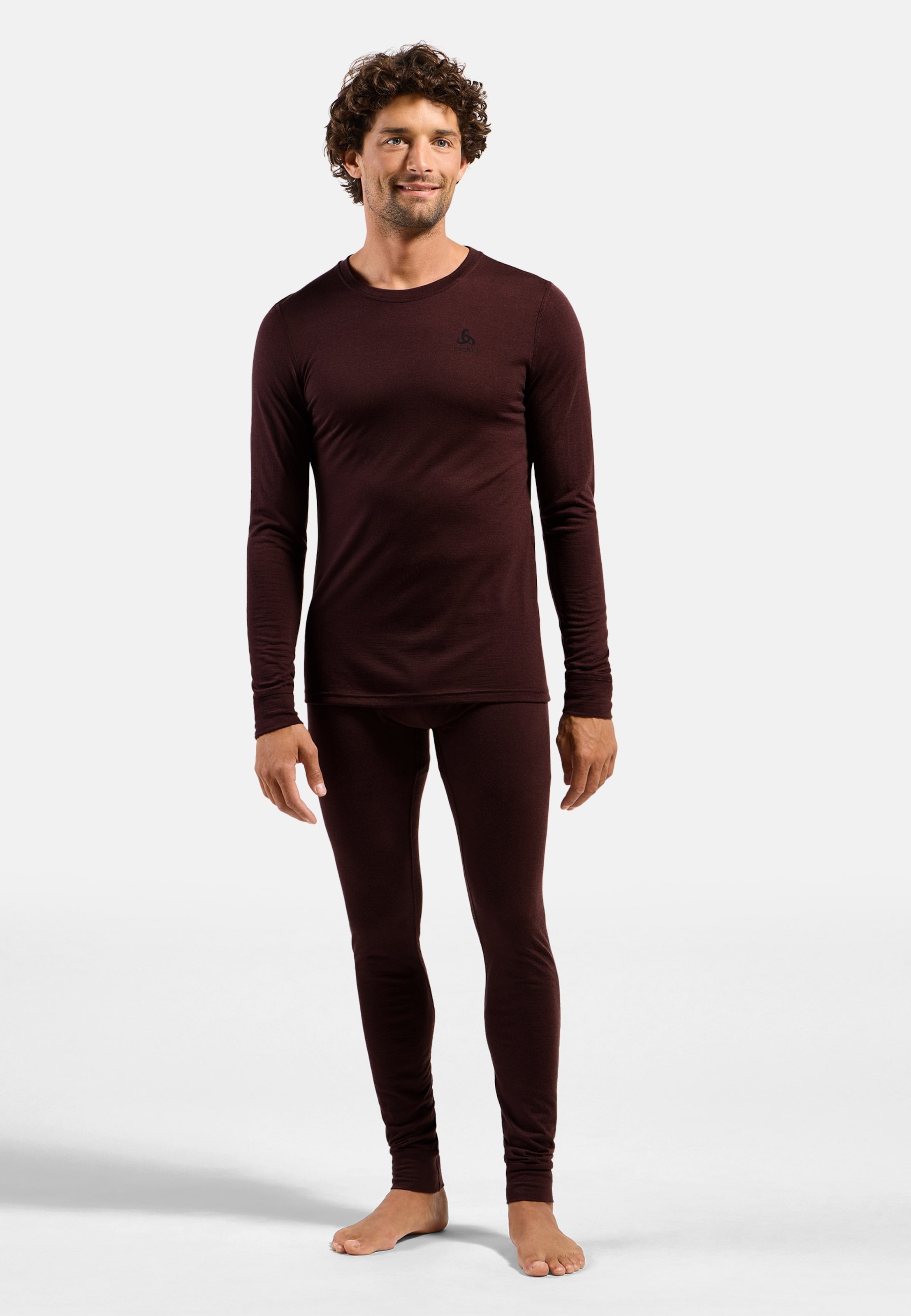 Natural Merino 200 Base Layer Langarmshirt in fudge