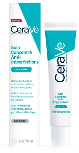 Soin Concentré Anti-Imperfections enrichi aux AHA BHA et aux 3 Céramides - Cerave - 40ml