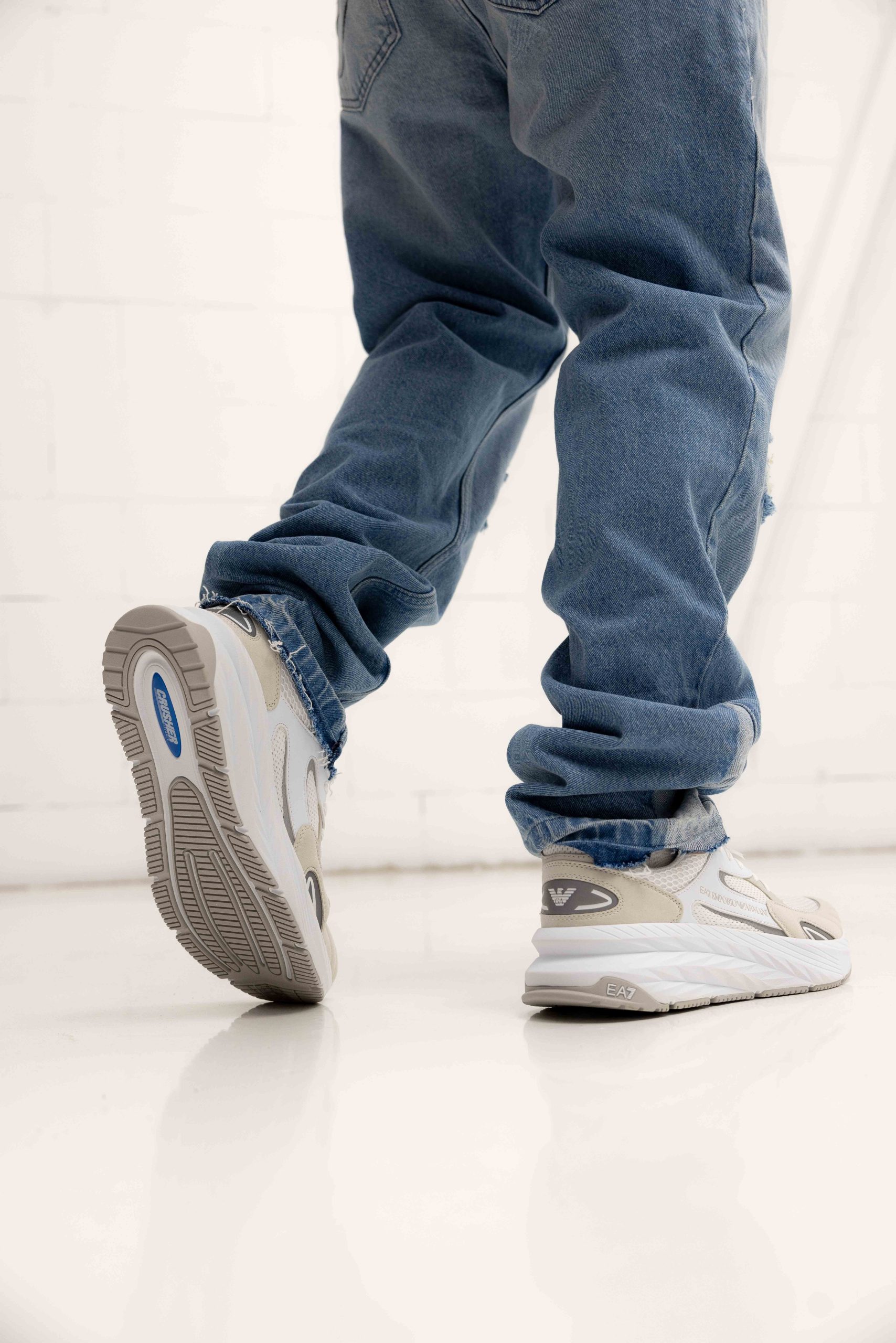 EA7 Emporio Armani Crusher Sneakers Heren Wit