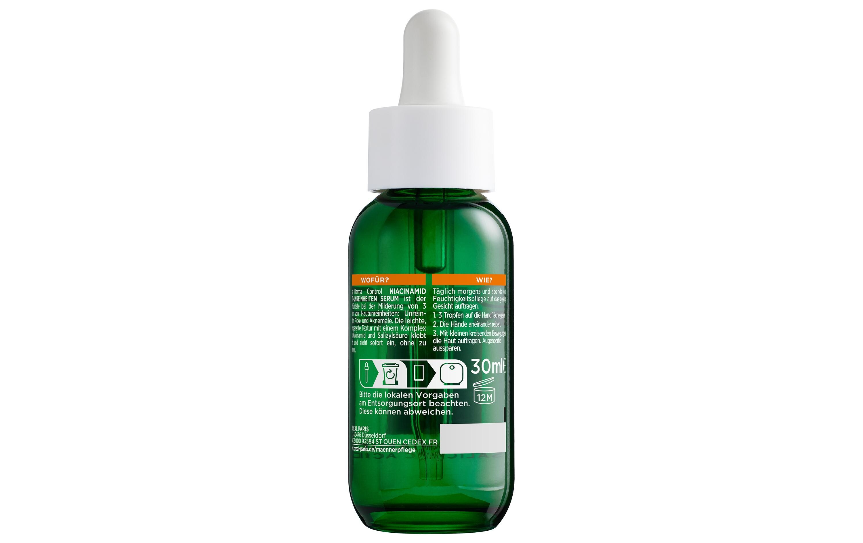 Men Expert Derma Control Anti-Unreinheiten Serum 30 mlSerumpflege für Männer mit Salizylsäure und Niacinamid